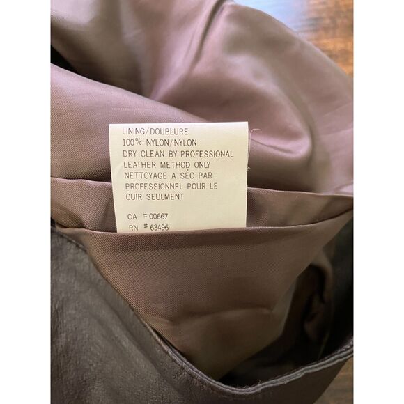 Bagatelle brown leather pencil mini skirt - Picture 10 of 10